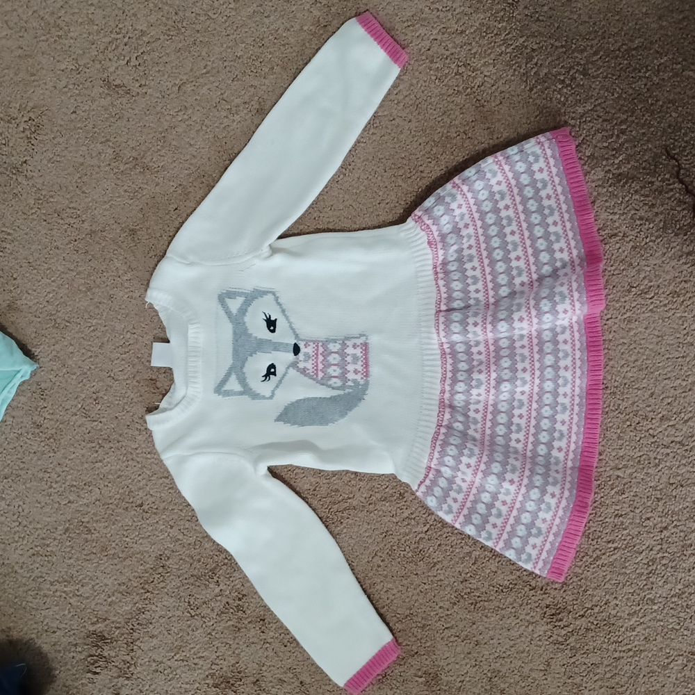 Gymboree Sweater dress Fox 2T